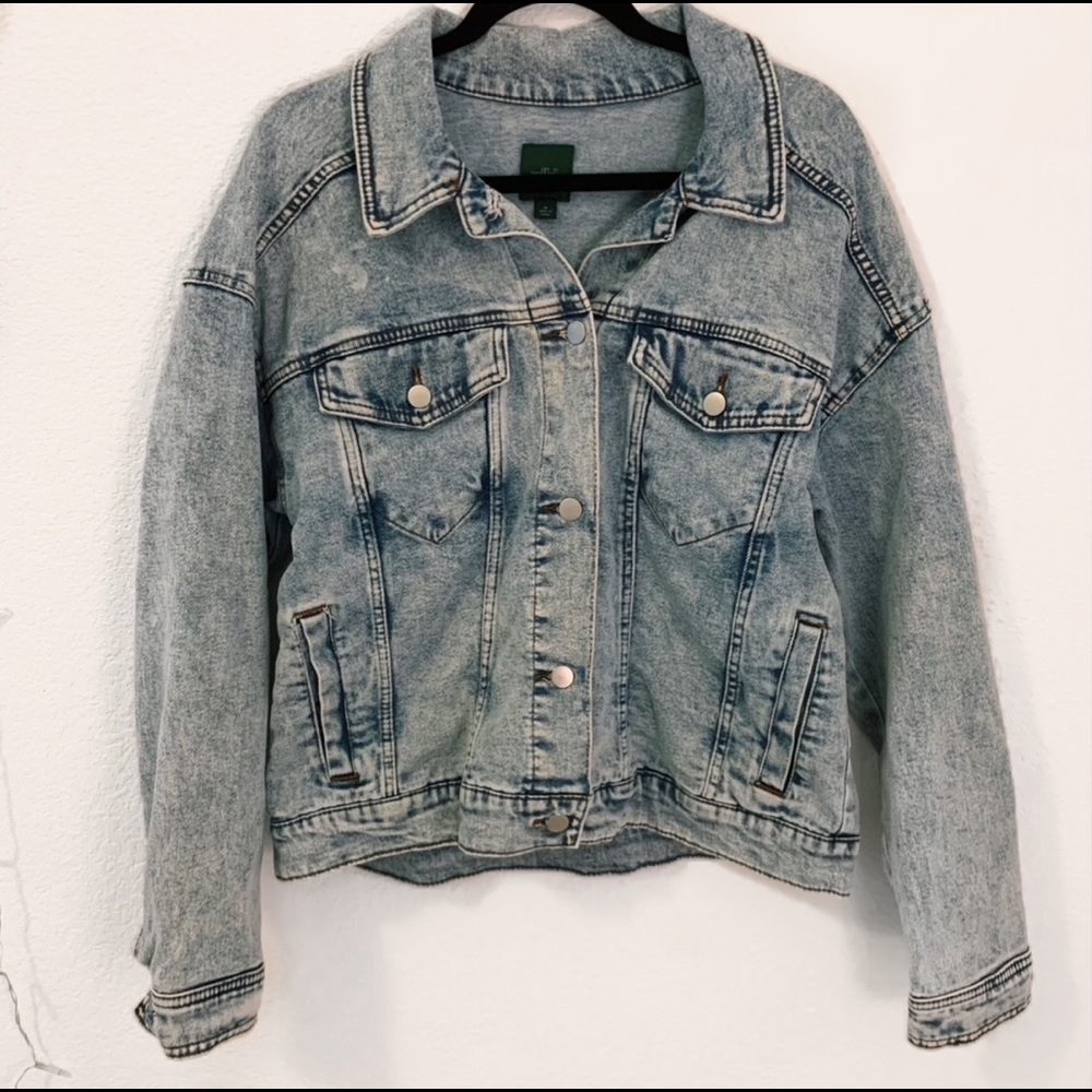 wild fable light wash denim jacket
